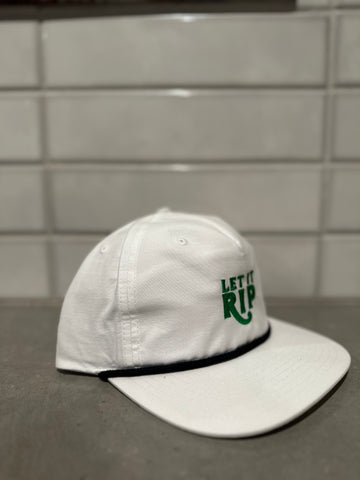 Black/White/Green Rope Hat - Hook Logo