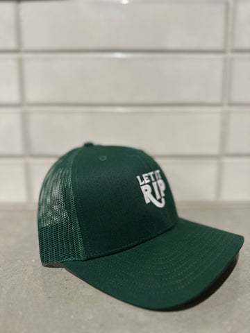 Green & White Mesh Back - Hook Logo