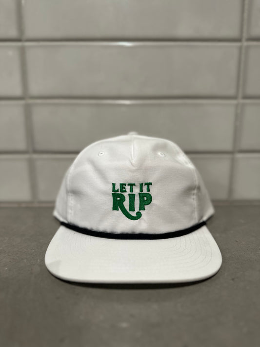 Black/White/Green Rope Hat - Hook Logo
