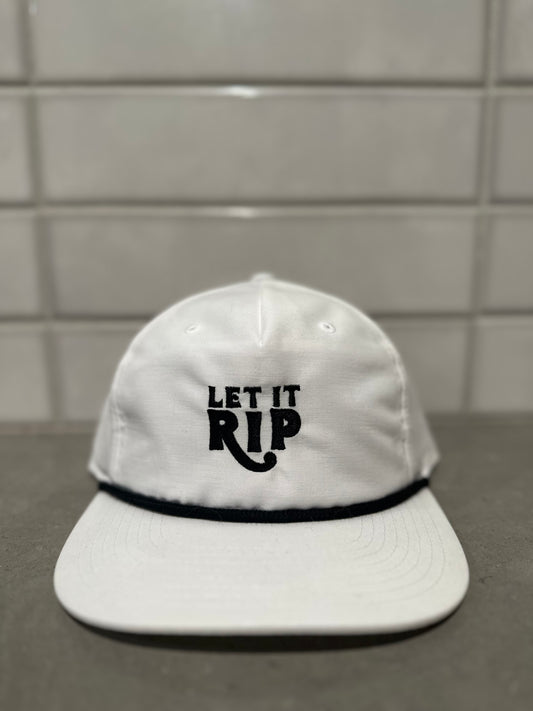 Black & White Rope Hat - Hook Logo