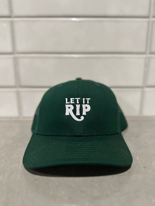 Green & White Mesh Back - Hook Logo