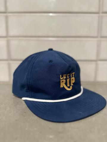 Blue/Gold/White Rope Hat - Hook Logo